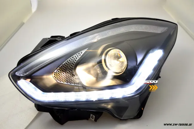 SW-DRLTube headlights Suzuki Swift AZ/RZ 17-21 Black LED wiping indicators / LED DRL