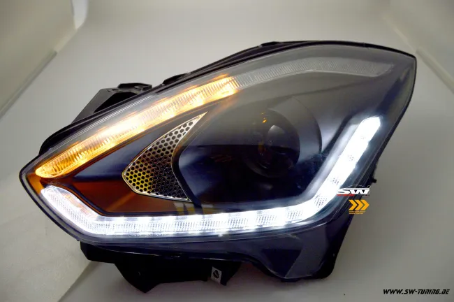 SW-DRLTube headlights Suzuki Swift AZ/RZ 17-21 Black LED wiping indicators / LED DRL