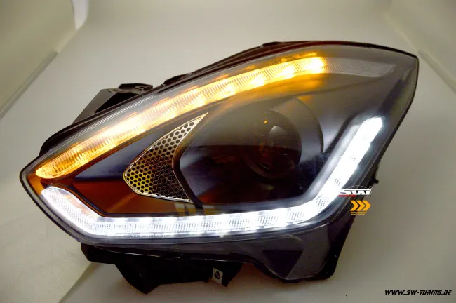 SW-DRLTube headlights Suzuki Swift AZ/RZ 17-21 Black LED wiping indicators / LED DRL