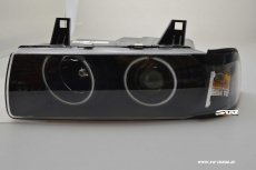 angel eye headlights for BMW E36 Coup Convertable 92-98 2 CCFL halo rims black 2doors