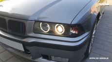 angel eye headlights for BMW E36 Coup Convertable 92-98 2 CCFL halo rims black 2doors