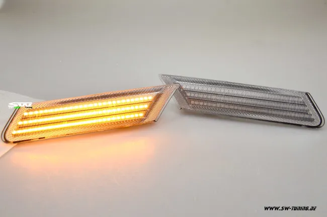 SW-Light LED side markers compatible for Porsche 911 997 05-11 White/black/clear