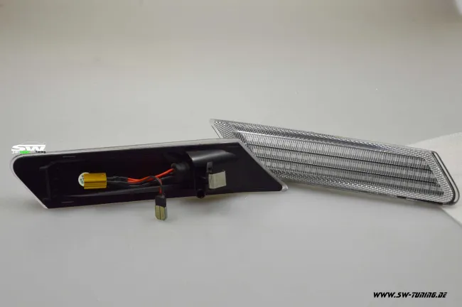 SW-Light LED Seitenblinker für Porsche Boxster Cayman 987 05-13 white/black/clear