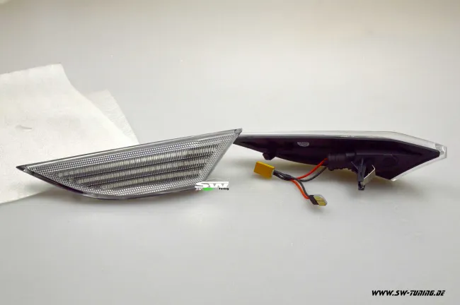 SW-Light LED side indicators for Porsche 911 991 12-19 Boxster Cayman 981 White/black/Clear