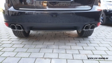 SW-Exhaust Aufpuffblenden fr Cayenne II 92A 958 nur V8-Modelle Benzin in chrom Eckig
