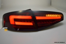 SW-Celi LED Rckleuchten passend fr Audi A4 B8 8K Limo Facelift 12-15 red/smoke LED Wischblinker fr Serien Birnen