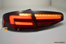 SW-Celi LED Rckleuchten passend fr Audi A4 B8 8K Limo Facelift 12-15 red/smoke LED Wischblinker fr Serien Birnen