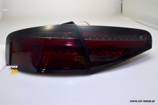 SW-Celi LED Rckleuchten passend fr Audi A4 B8 8K Limo Facelift 12-15 red/smoke LED Wischblinker fr Serien Birnen