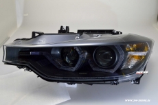 SW-DRL Angel Eye Scheinwerfer fr 3er BMW F30/F31 LCI 16-19 LED U-TFL-Standlichtringe black