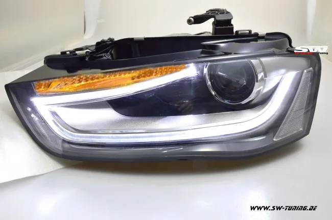 SW-DRL-Tube Scheinwerfer für AUDI A4 B8 Typ 8K 12-15 LED-Tagfahrlicht Lightbar black