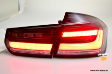 SWCeli LED Rckleuchten passend fr BMW 3er F30 Limo 12-18 Black/clear Dynamischer LED Blinker