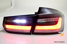 SWCeli LED Rckleuchten passend fr BMW 3er F30 Limo 12-18 Black/clear Dynamischer LED Blinker