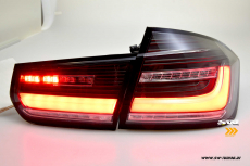 SWCeli LED Rckleuchten passend fr BMW 3er F30 Limo 12-18 Black/clear Dynamischer LED Blinker