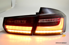 SWCeli LED Rckleuchten passend fr BMW 3er F30 Limo 12-18 Black/clear Dynamischer LED Blinker