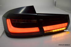 SWCeli LED Rckleuchten passend fr BMW 3er F30 Limo 12-18 Black/smoke Dynamischer LED Blinker