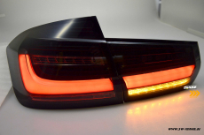 SWCeli LED Rckleuchten passend fr BMW 3er F30 Limo 12-18 Black/smoke Dynamischer LED Blinker