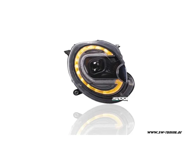 SW-LTube headlights for Mini R56 R57 R55 R58 R59 06-12 LED Lighttube black