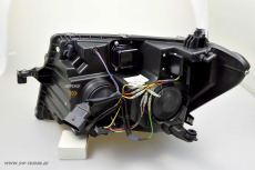 SW-DRLTube Voll LED Scheinwerfer fr VW Crafter II Typ SY SZ / MAN TGE 17-22 LED TFL Lightbar black Upgrade
