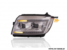 SW-DRLTube Scheinwerfer fr VW Crafter II Typ SY SZ / MAN TGE 17-22 LED TFL Lighttube chrom