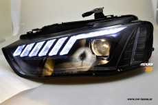 SW-DRL-Tube Scheinwerfer fr AUDI A4 B8 Typ 8K 12-15 LED-Tagfahrlicht Wischblinker Lightbar black