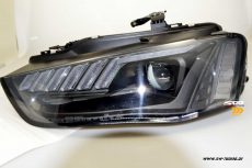 SW-DRL-Tube Scheinwerfer fr AUDI A4 B8 Typ 8K 12-15 LED-Tagfahrlicht Wischblinker Lightbar black