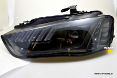 SW-DRL-Tube Scheinwerfer fr AUDI A4 B8 Typ 8K 12-15 LED-Tagfahrlicht Wischblinker Lightbar black