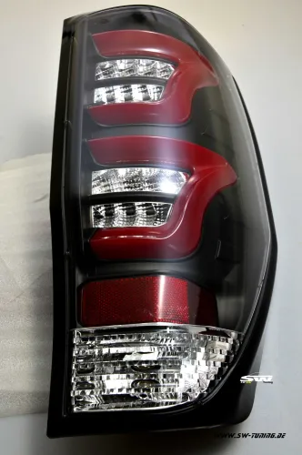 SW-Celi LED tail lights for Ford Ranger TKE 12-22 Black RED-Lightbar
