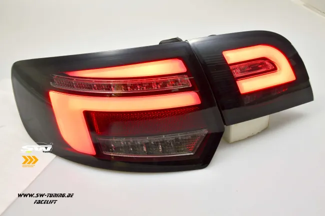 SW-Celi LED Rückleuchten für Audi A3 8PA 09-12 Sportback Facelift LED Wischblinker Black/smoke