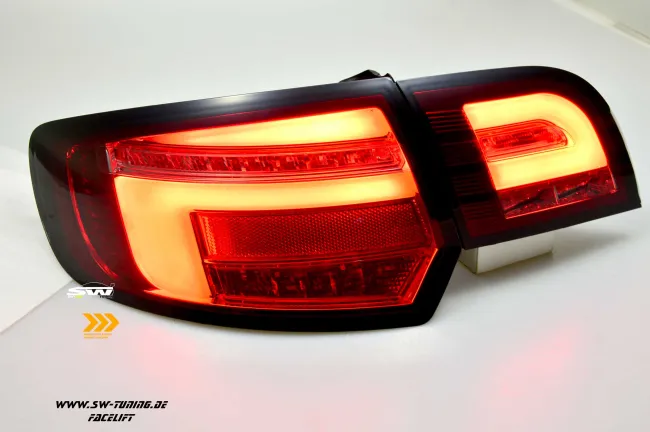 SW-Celi LED Rückleuchten für Audi A3 8PA 09-12 Sportback Facelift LED Wischblinker red/smoke