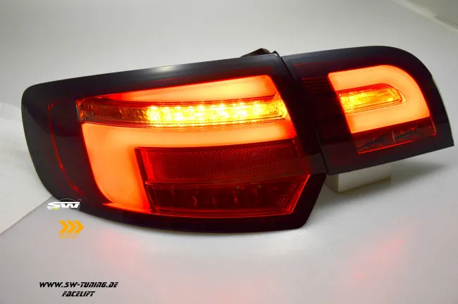 SW-Celi LED Rückleuchten für Audi A3 8PA 09-12 Sportback Facelift LED Wischblinker red/smoke