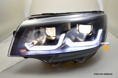 SW-DRLTube Scheinwerfer fr VW T6.1 20-23 LED Tagfahrlicht Lighttube black Wischblinker