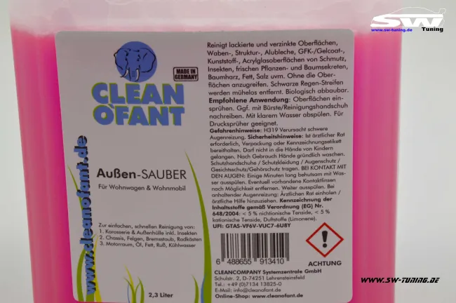 Cleanofant Außen Sauber für Wohnwagen / Wohnmobil 2,3L