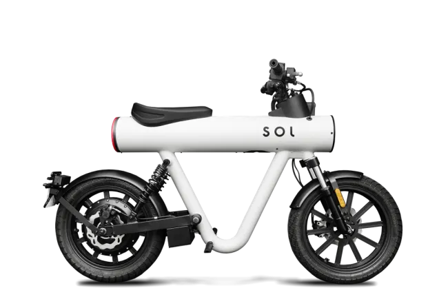 SOL MOTORS Rocket-Pocket S weiss 85kmh Seitenansicht