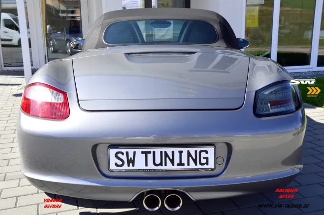 SW-Celi LED Rückleuchten passend für Porsche Boxster Cayman 987 05-09 smoke Lightbar