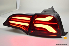SW-Celi LED Rckleuchten passend fr Tesla Model 3 Typ 003 17-24 / Model Y 21-24 BLACK/smoke Lightbar