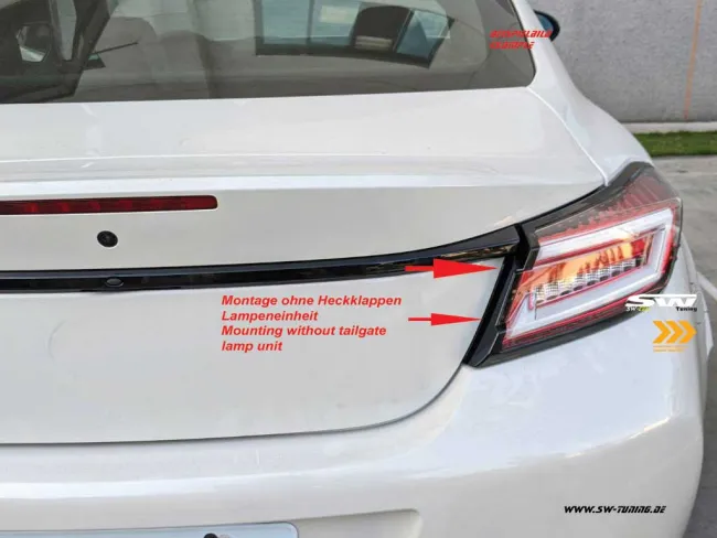 SW-Celi LED taillights suitable for Toyota GR86 / Subaru BRZ 21-25 Black/smoke RED-Lightbar