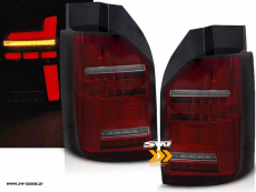 SWCeli LED Rckleuchten fr VW T6.1 Typ SG 21-24 Heckklappe red/smoke mit Wischblinker