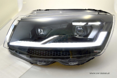 SW-DRLTube Full LED Headlight suitable for VW T6 SG 16-20 LED DRL Lighttube black Edition Upgrade