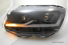 SW-DRLTube Full LED Headlight suitable for VW T6 SG 16-20 LED DRL Lighttube black Edition Upgrade