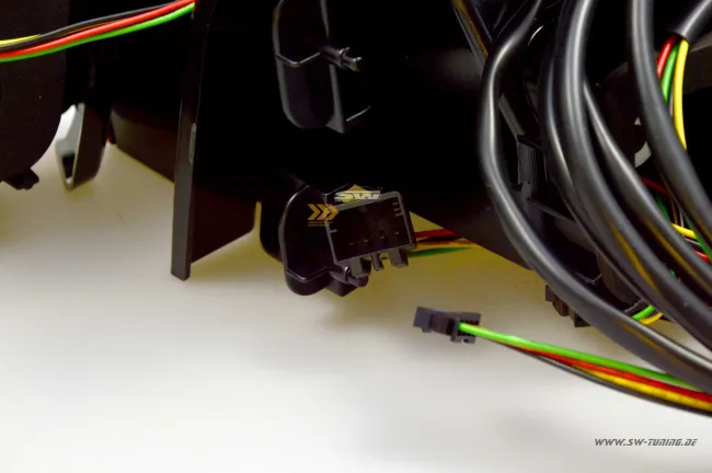 SWCeli LED Rückleuchten passend für Golf 7.5 Facelift Variant Kombi 18-20 Black LED Wischblinker für OE LED