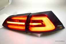 SWCeli LED taillights suitable for Golf 7.5 facelift stationwagen 18-20 red/smoke LED wipe indicators for OE LED