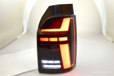 SWCeli LED rear lights suitable for VW T6 / T6.1 16-24 Black/smoke with wiper indicators Upgrade