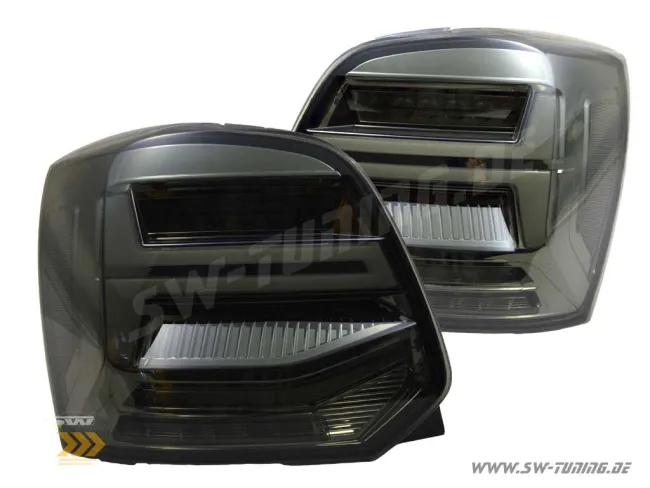 SW-Celi Voll LED Rückleuchten für Polo V Typ 6R / 6C 09-17 Steilheck smoke Lightbar