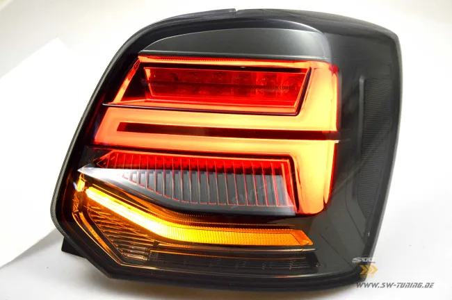 SW-Celi Voll LED Rückleuchten für Polo V Typ 6R / 6C 09-17 Steilheck smoke Lightbar