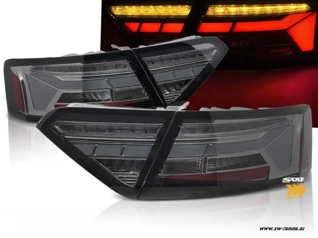 SW-Celi LED Rückleuchten für Audi A5 8F 8T3 Facelift 12-16 smoke 2Türer für Werks LED