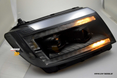 SW-DRLTube Scheinwerfer fr VW Crafter II Typ SY SZ / MAN TGE 17-22 LED TFL Lightbar black