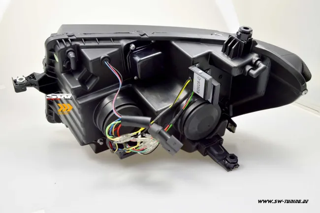 SW-DRLTube headlight for VW Crafter II Type SY SZ / MAN TGE 17-22 LED DRL Lighttube black