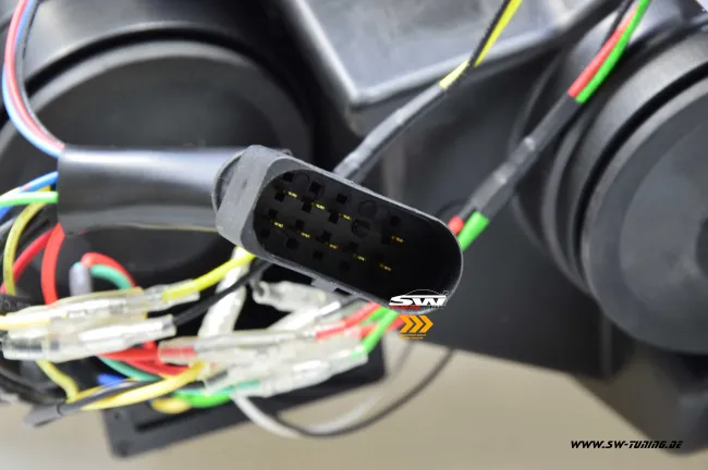 SW-DRLTube headlight for VW Crafter II Type SY SZ / MAN TGE 17-22 LED DRL Lighttube black