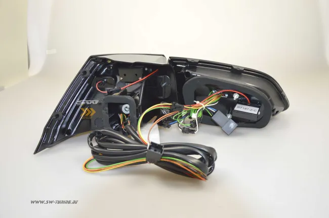 SWCeli LED Rückleuchten passend für VW Golf 7 Variant Kombi 13-17 smoke LED Wischblinker