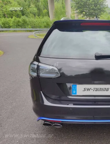 SWCeli LED Rückleuchten passend für Golf 7.5 Facelift Variant Kombi 18-20 smoke LED Wischblinker für OE LED